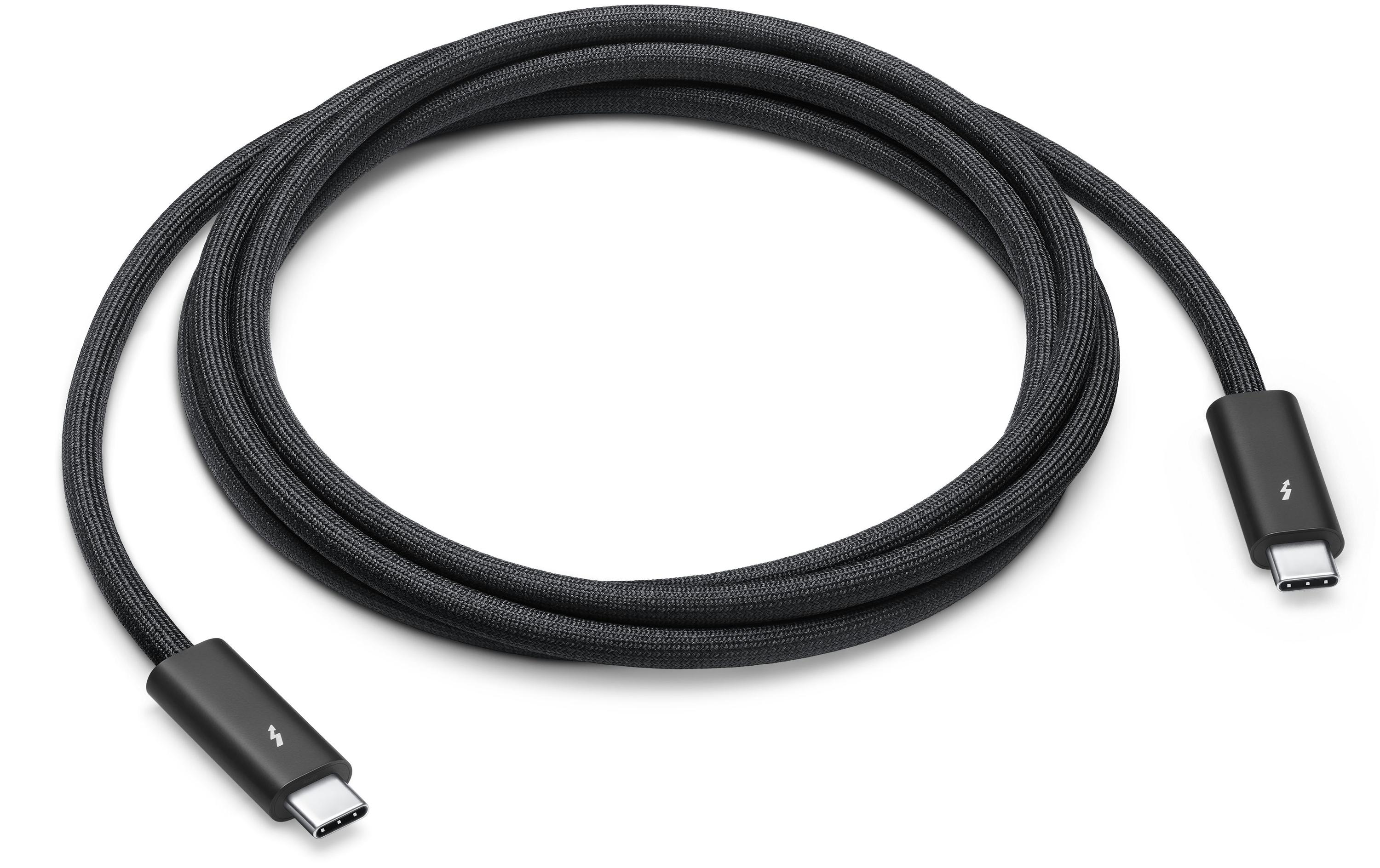 Apple Thunderbolt 4 Pro - Thunderbolt-Kabel - 24 pin USB-C (M) zu 24 pin USB-C (M) - USB 3.2 / USB4 / Thunderbolt 3 / Thunderbol