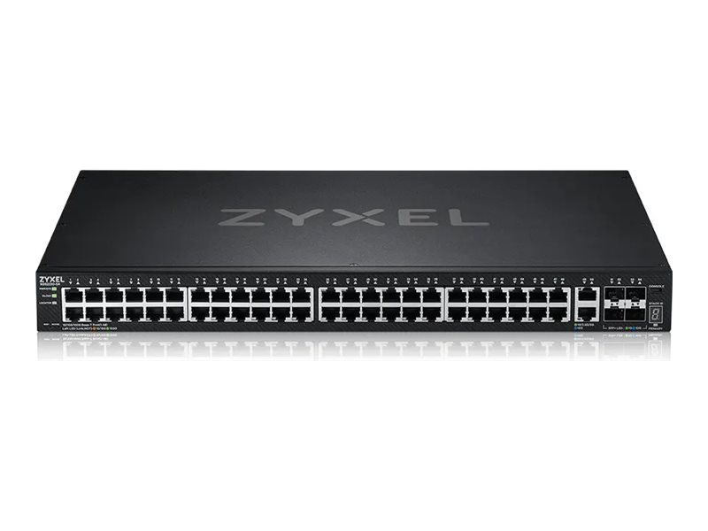Zyxel XGS2220 Series XGS2220-54 - Switch - L3-Zugang, NebulaFLEX Cloud - managed - 48 x Gigabit Ethernet + 6 x 10 Gigabit (Uplin