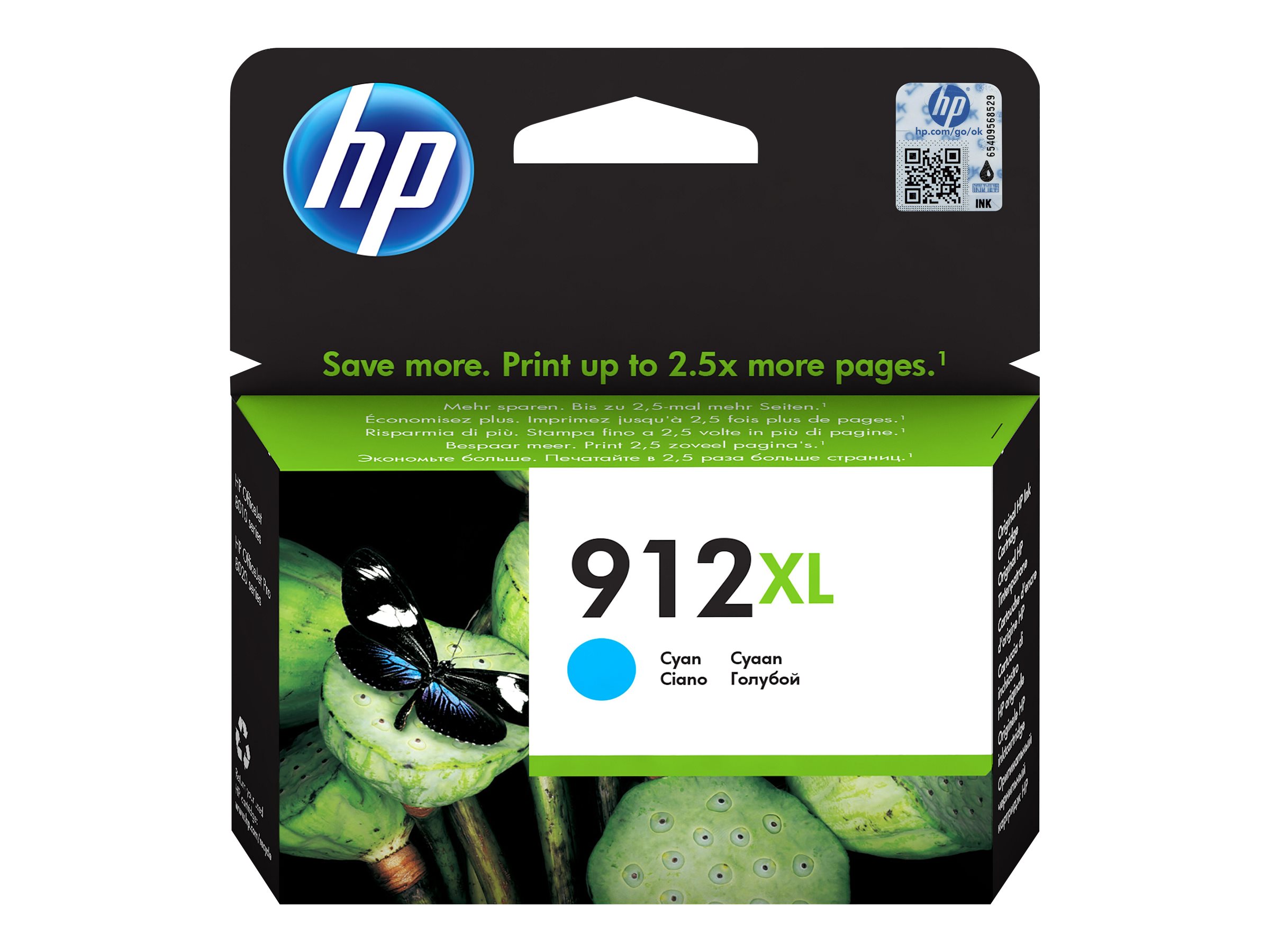 HP 912XL - 9.9 ml - Hohe Ergiebigkeit - Cyan - Original - Tintenpatrone