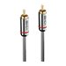 Lindy Cromo Line - Digitales Audio-Kabel (koaxial) - RCA mnnlich zu RCA mnnlich - 1 m - Anthrazit - rund