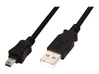 ASSMANN - USB-Kabel - Mini-USB, Typ B (M) zu USB (M) - USB 2.0 - 3 m - geformt