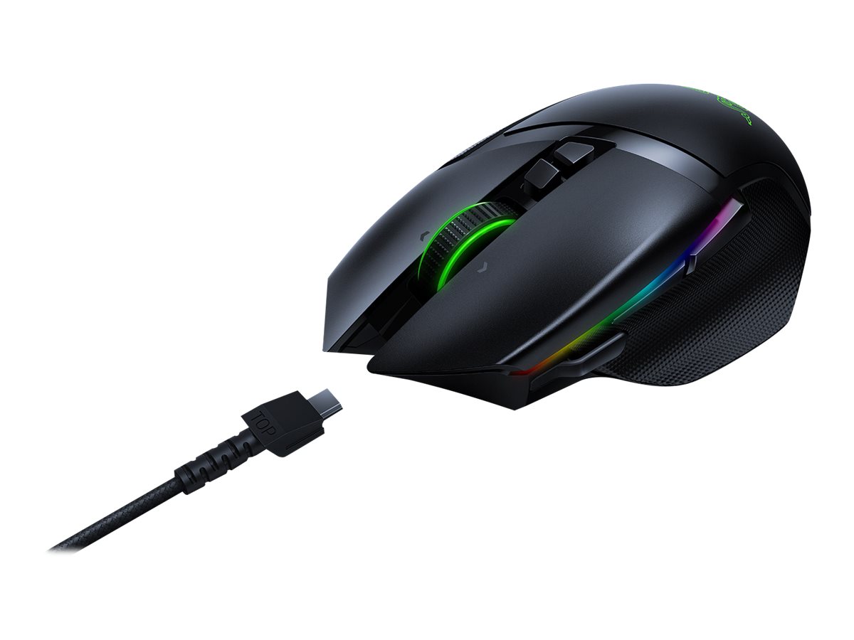 Razer Basilisk Ultimate - Maus - Fr Rechtshnder - optisch - 11 Tasten - kabellos, kabelgebunden