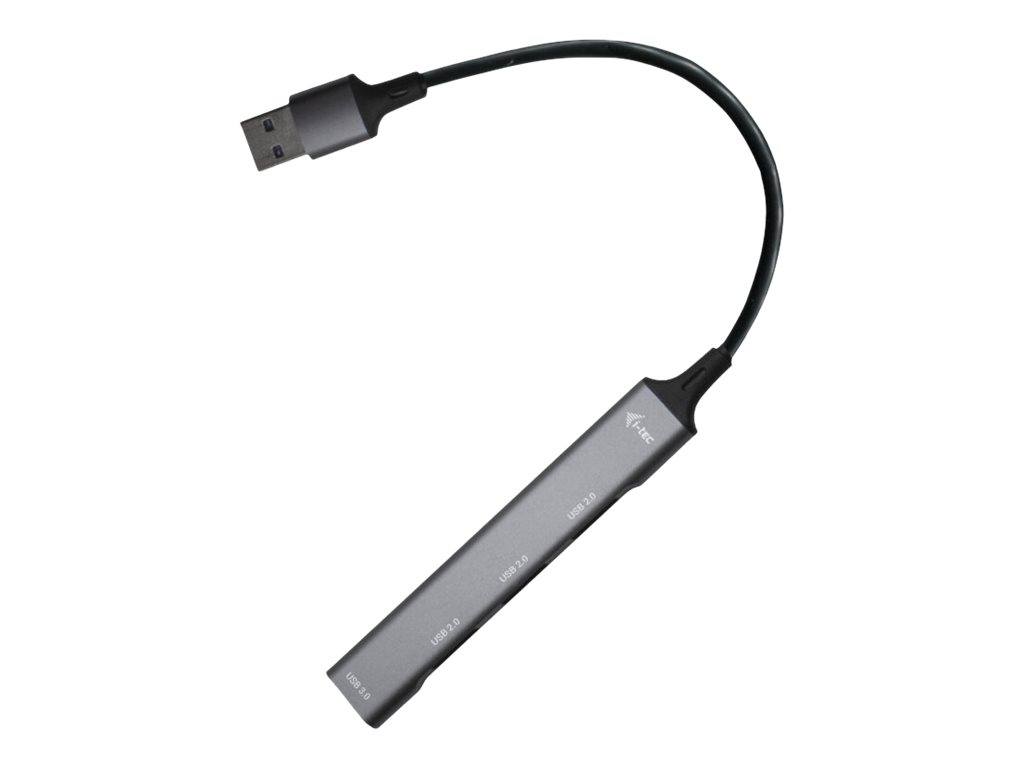 i-Tec USB 3.0 Metal HUB - Hub - 1 x SuperSpeed USB 3.0 + 3 x USB 2.0 - Desktop