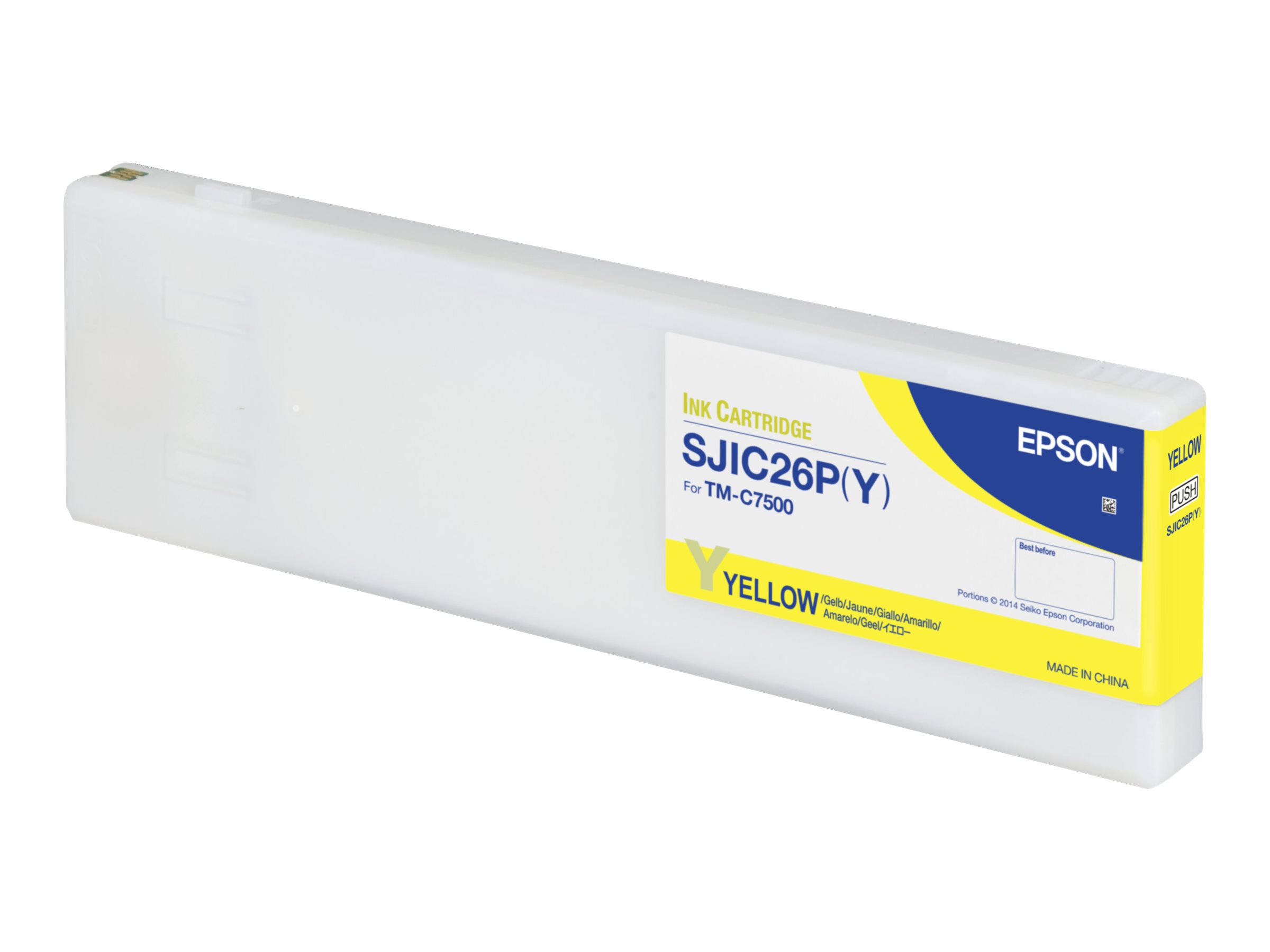 Epson SJIC26P(Y) - 294.3 ml - Gelb - original - Tintenpatrone - fr ColorWorks TM-C7500
