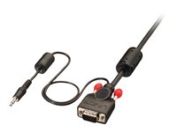 Lindy Premium - VGA-Kabel - HD-15 (VGA), mini-phone stereo 3.5 mm (M) zu HD-15 (VGA), mini-phone stereo 3.5 mm (M) - 7.5 m - gef