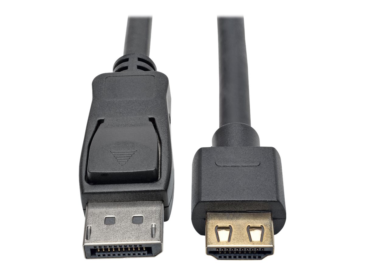 Eaton Tripp Lite Series DisplayPort 1.2 to HDMI Active Adapter Cable (M/M), 4K 60 Hz, Gripping HDMI Plug, HDCP 2.2, 10 ft. (3.1 