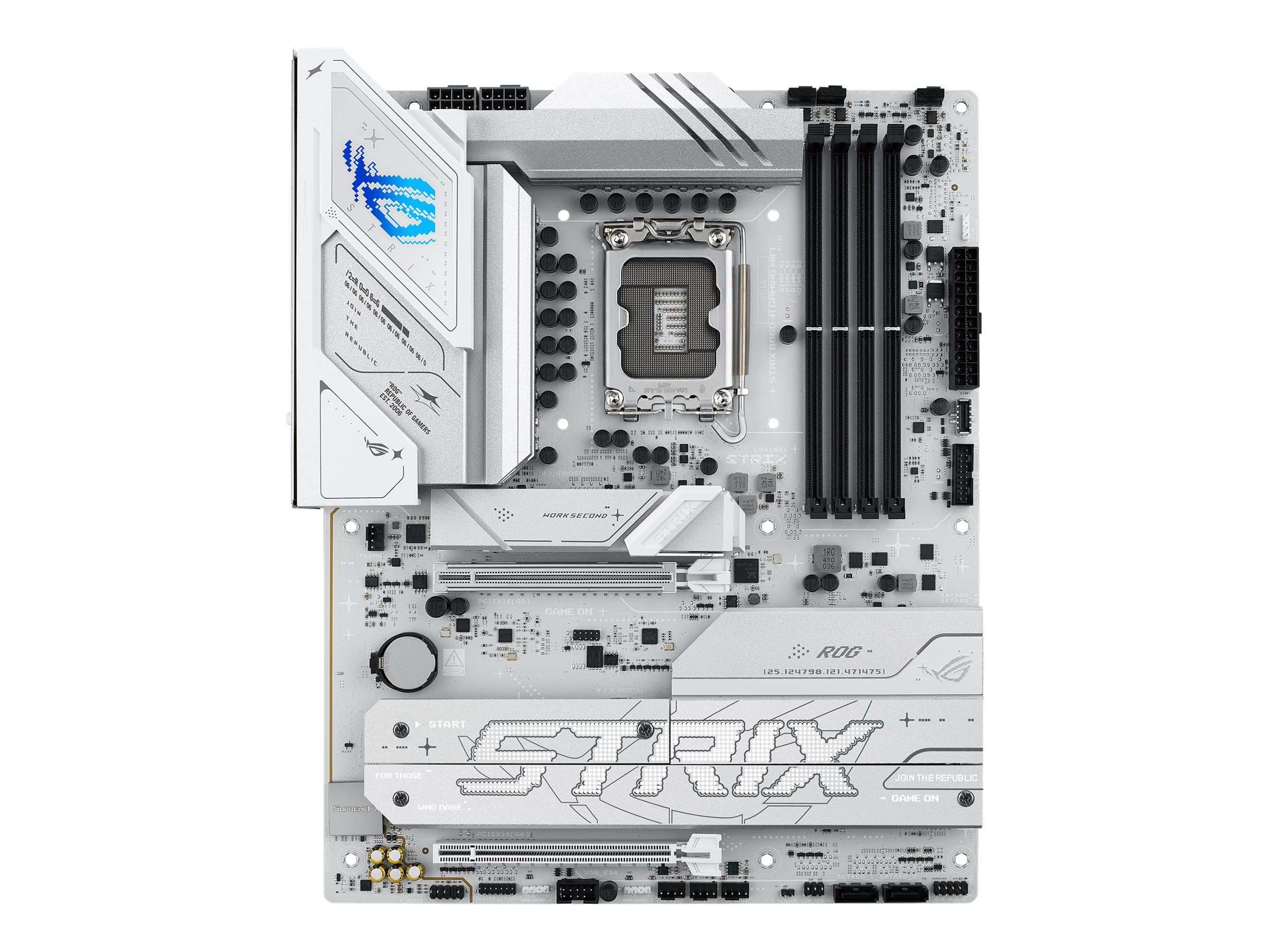 ASUS ROG STRIX B860-A GAMING WIFI - Motherboard - ATX - LGA1851-Sockel - B860 Chipsatz - USB4, USB 3.2 Gen 2, USB-C 3.2 Gen2, US