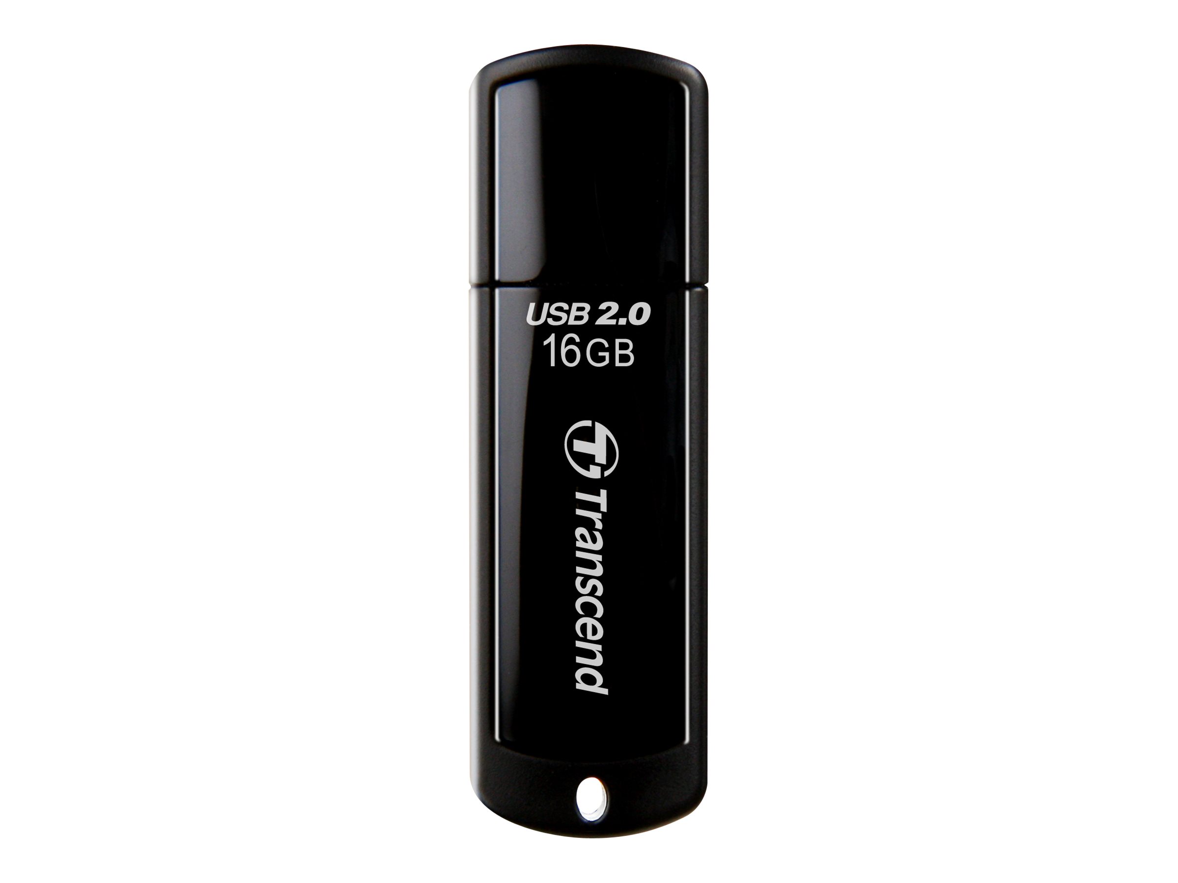 Transcend JetFlash 350 - USB-Flash-Laufwerk - 16 GB - USB 2.0 - Schwarz