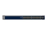 NETGEAR S3600 Series XS724TM - Switch - 2+/L3 Lite - Smart - 24 x 10/25 Gigabit Ethernet + 4 x 1 Gigabit / 10 Gigabit SFP+ - Des