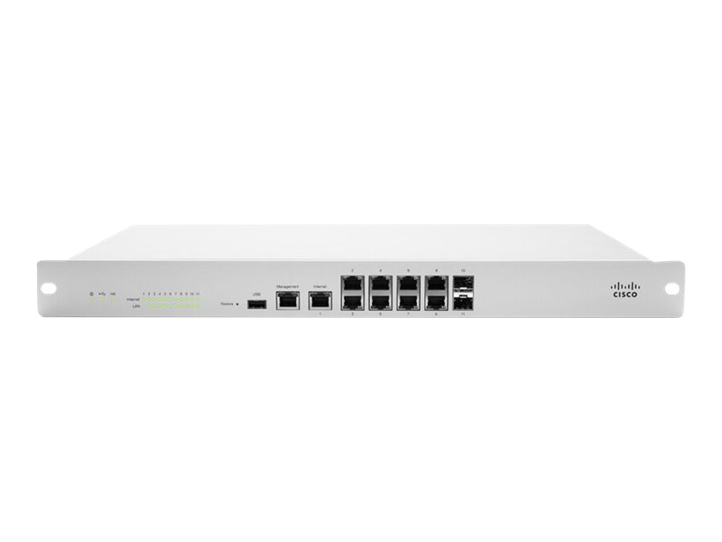 Cisco Meraki MX100 - Firewall - 1GbE - 1U - Rack-montierbar