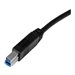 StarTech.com 1m zertifiziertes USB 3.0 SuperSpeed Kabel A auf B - Schwarz - USB 3 Anschlusskabel - Stecker/Stecker - USB-Kabel -