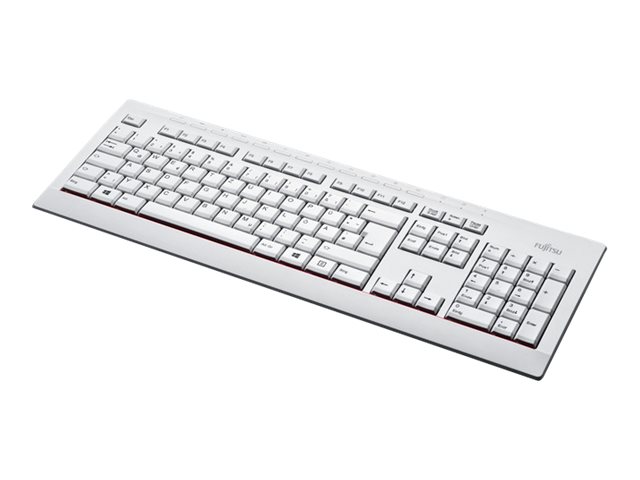 Fujitsu KB521 - Tastatur - USB - Schweiz - Marble Gray - OEM