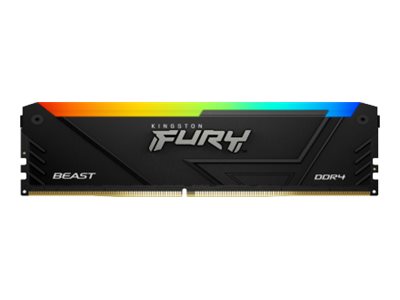 Kingston FURY Beast RGB - DDR4 - Kit - 32 GB: 4 x 8 GB - DIMM 288-PIN - 3600 MHz / PC4-28800