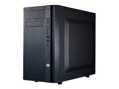 Cooler Master N200 - Tower - mini ITX / micro ATX - keine Spannungsversorgung (ATX / PS/2) - schwarz - USB/Audio