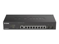D-Link DGS 2000-10 - Switch - L3 - managed - 8 x 10/100/1000 + 2 x Fast Ethernet/Gigabit SFP, kombiniert - an Rack montierbar