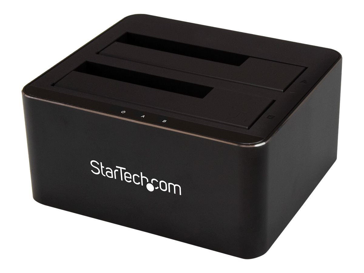 StarTech.com Dual-Bay USB 3.0 to SATA Hard Drive Docking Station, USB Hard Drive Dock, External 2.53.5 SATA IIIIII, SSDHDD Docki