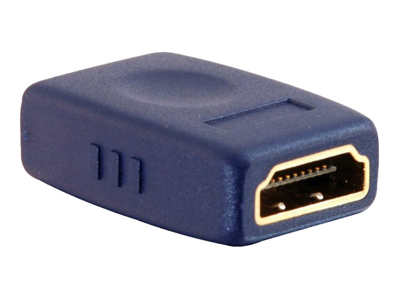 C2G Velocity HDMI Coupler - HDMI Kupplung - HDMI weiblich zu HDMI weiblich - Blau