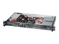 Supermicro SC505 203B - Rack-Montage - 1U - Mini-ITX - nicht Hot-Swap-fhig 200 Watt - Schwarz