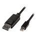 Lindy - DisplayPort-Kabel - DisplayPort (M) zu Mini DisplayPort (M) - 3 m - eingerastet - Schwarz