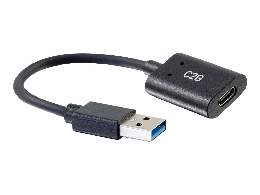 C2G USB C to USB Adapter - SuperSpeed USB Adapter - 5Gbps - F/M - USB-Adapter - 24 pin USB-C (W) umkehrbar zu USB Typ A (M)