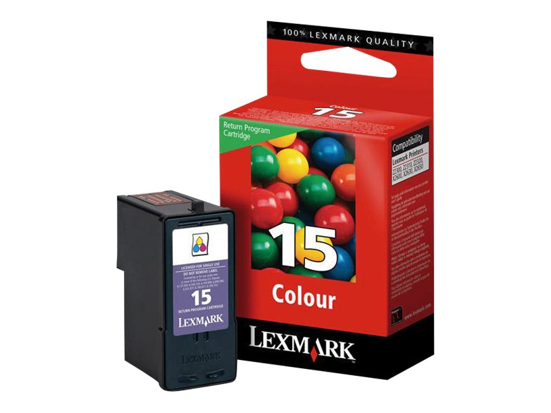 Lexmark Cartridge No. 15 - Farbe (Cyan, Magenta, Gelb) - Original - Tintenpatrone LRP - fr Lexmark X2600, X2650, X2670, Z2300, 