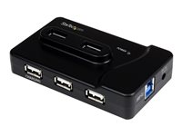 StarTech.com 6 Port USB 3.0 / 2.0 Hub mit 2A Ladeanschluss - 2x USB 3.0 SuperSpeed und 4x USB 2.0 Combo Hub - Hub - 2 x SuperSpe