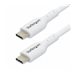 StarTech.com 2m (6.6ft) White USB-C Charging Cable, USB C Cable, USB 2.0 Type-C Laptop Charger Cord, 60W 3A Power Delivery, TPE 