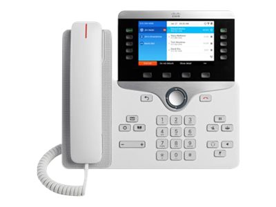 Cisco IP Phone 8861 - VoIP-Telefon - IEEE 802.11a/b/g/n/ac (Wi-Fi) - SIP, RTCP, RTP, SRTP, SDP - weiss