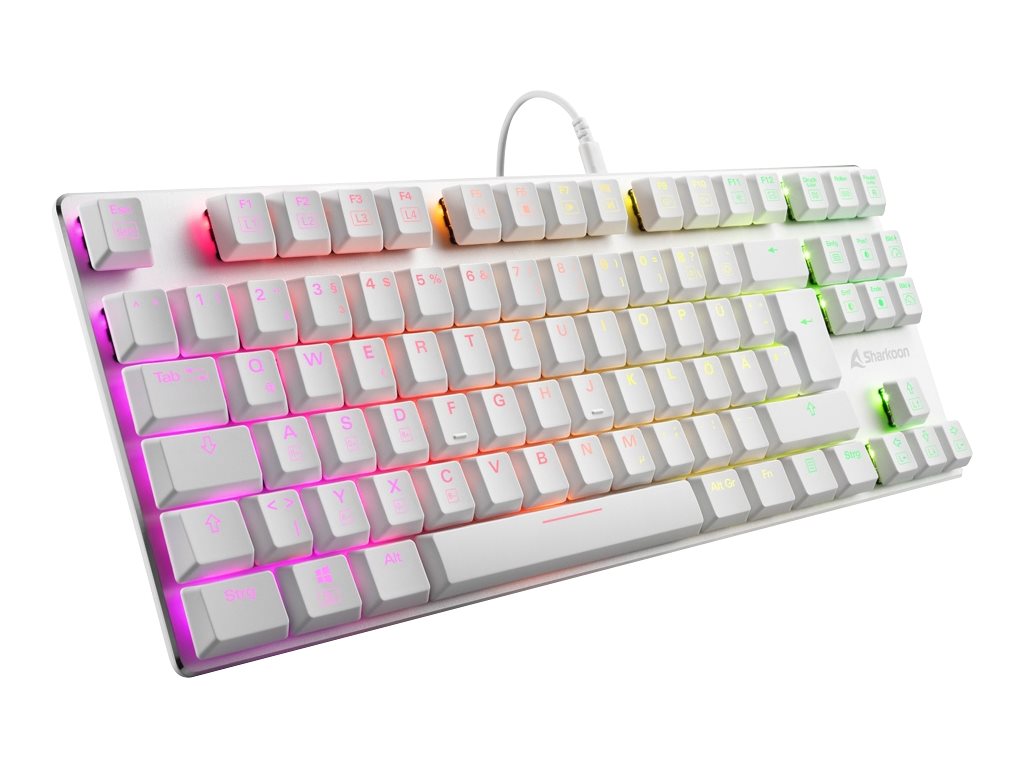 Sharkoon PureWriter TKL RGB - Tastatur - Hintergrundbeleuchtung - USB - QWERTZ - Deutsch