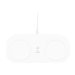 Belkin BOOST CHARGE Dual - Induktive Ladematte + AC-Netzteil - 15 Watt - weiss - fr Apple iPhone 11, 11 Pro, 11 Pro Max, 8, 8 P