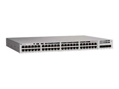 Cisco Catalyst 9200L - Network Essentials - Switch - L3 - 48 x 10/100/1000 (PoE+) + 4 x Gigabit SFP (Uplink) - an Rack montierba