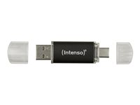 Intenso Twist Line - USB-Flash-Laufwerk - 128 GB - USB 3.2 Gen 1 / USB-C - Anthrazit