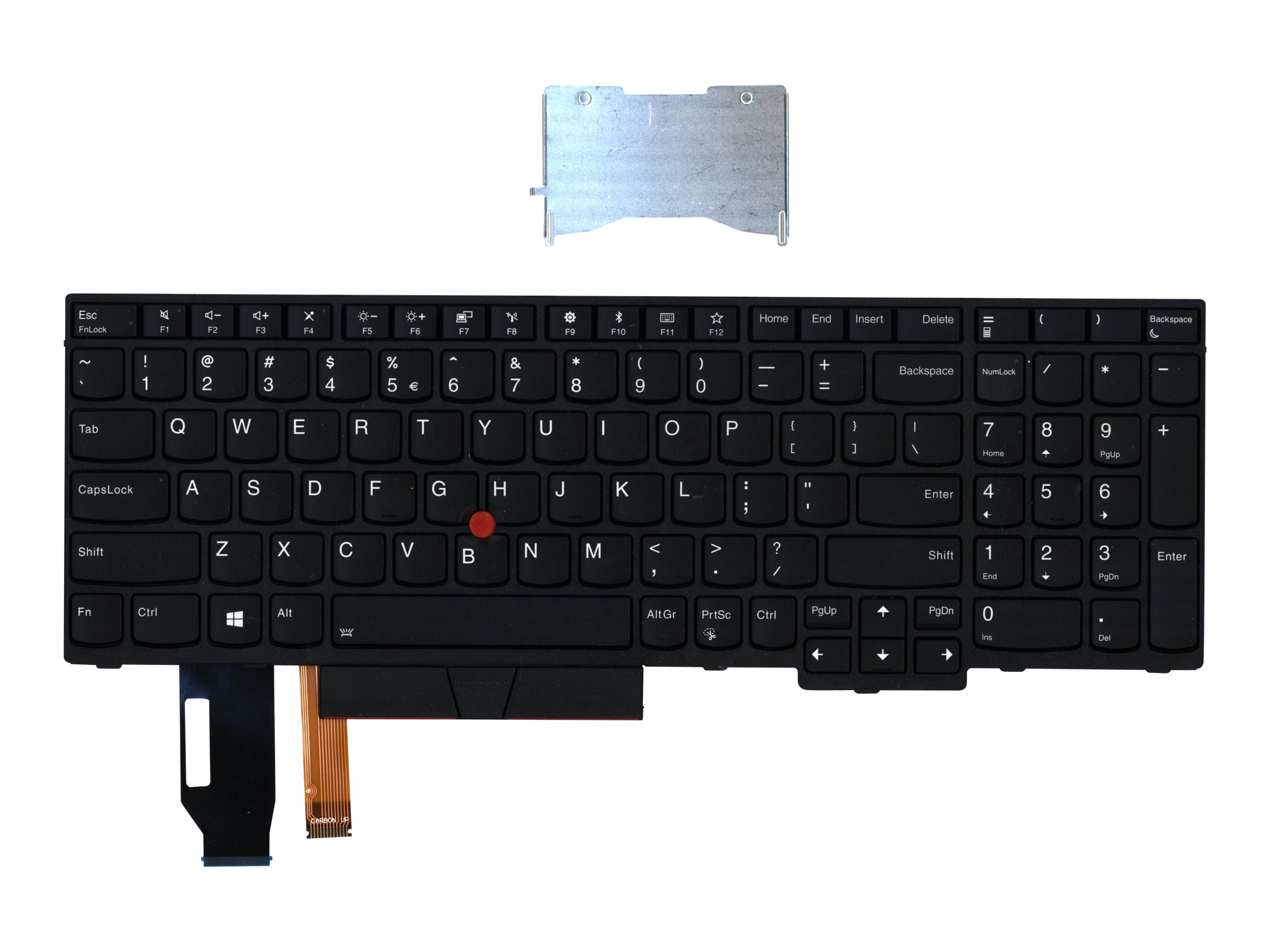 Lite-On - Ersatztastatur Notebook - mit Trackpoint - hinterleuchtet - QWERTY - USA