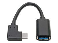 Tripp Lite USB C to USB-A Cable Right Angle 3.1 5 Gbps USB Type C M/F 6in - USB-Adapter - 24 pin USB-C (M) rechtwinklig zu USB T