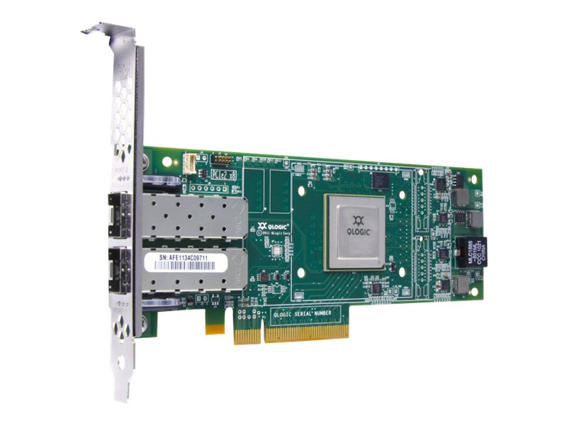 HPE StoreFabric SN1000Q 16Gb Dual Port - Hostbus-Adapter - PCIe 3.0 x4 Low-Profile - 16Gb Fibre Channel x 2 - fr Modular Smart 