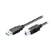 M-CAB - USB-Kabel - USB Typ A (M) zu USB Type B (M) - USB 3.0 - 3 m - Schwarz