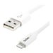 StarTech.com 2m Apple 8 Pin Lightning Connector auf USB Kabel - Weiss - USB Kabel fr iPhone / iPod / iPad - Ladekabel / Datenka