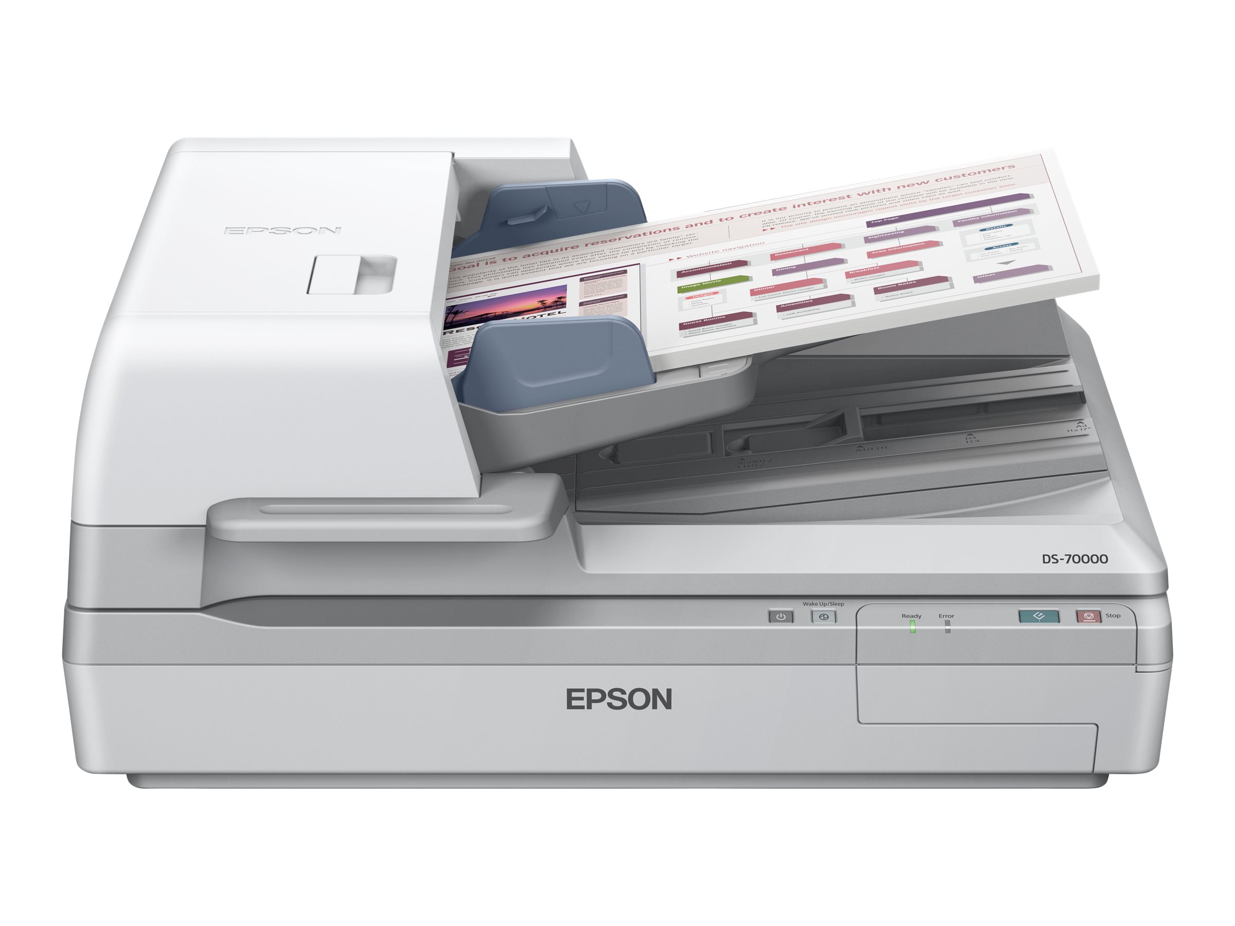 Epson WorkForce DS-70000 - Dokumentenscanner - Duplex - A3 - 600 dpi x 600 dpi - bis zu 70 Seiten/Min. (einfarbig) / bis zu 70 S