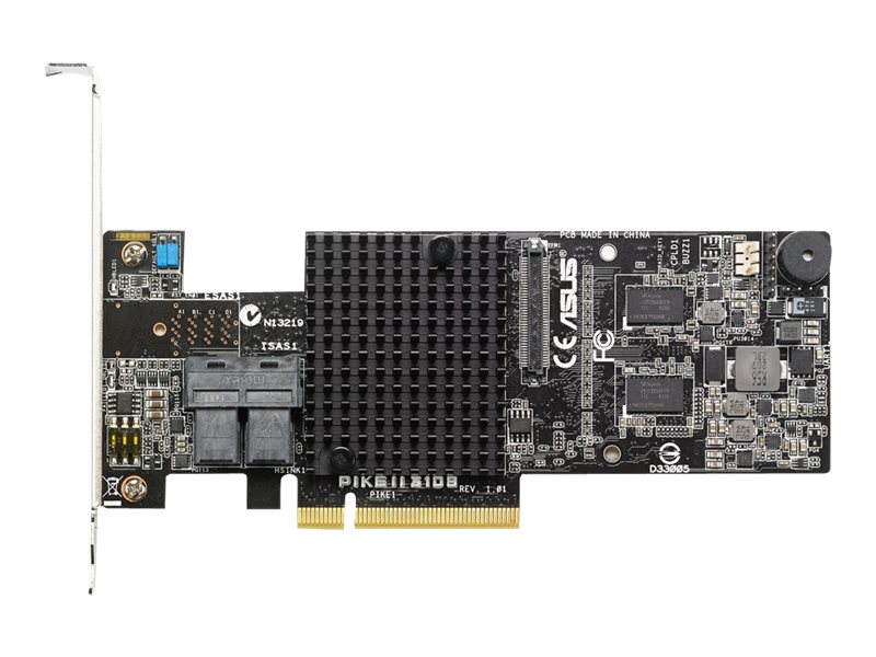 ASUS PIKE II 3108-8i/240PD - Speichercontroller (RAID) - 8 Sender/Kanal - SATA 6Gb/s / SAS 12Gb/s - Low-Profile - RAID RAID 0, 1