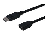 ASSMANN - DisplayPort-Verlngerungskabel - DisplayPort (M) zu DisplayPort (W) - 2 m - geformt - Schwarz
