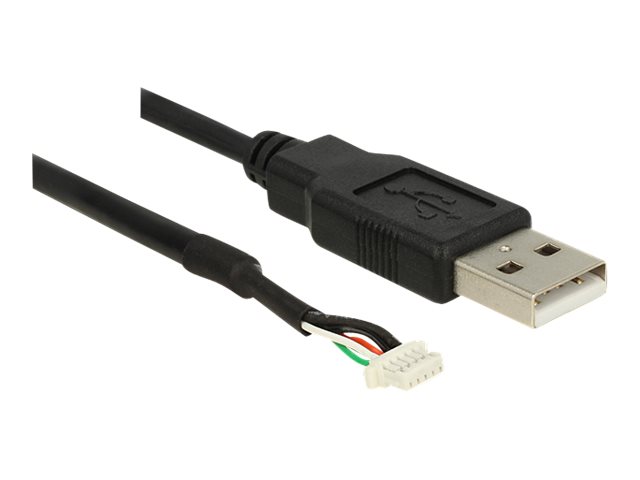 Delock camera plug V5 - Interner und externer USB-Adapter - 5-poliger Anschlussblock (S) zu USB (M) - 1.5 m - Schwarz - fr P/N: