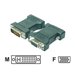 M-CAB - VGA-Adapter - HD-15 (VGA) (W) zu DVI-I (M) - Daumenschrauben - Schwarz