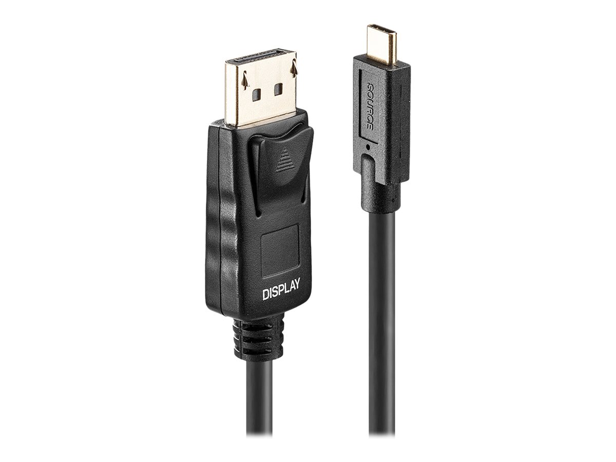 Lindy - DisplayPort-Kabel - 24 pin USB-C (M) zu DisplayPort (M) - DisplayPort 1.2 - 10 m - rund, aktiv, untersttzt 4K 60 Hz (38