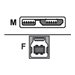 M-CAB - USB-Adapter - USB Type B (W) zu Micro-USB Type B (M) - USB 3.0 - Blau