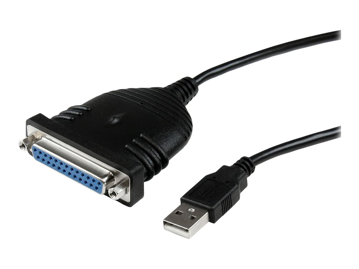 StarTech.com USB auf Parallel Adapter Kabel 1,8m - Centronics / DB25/ IEEE1284 Druckerkabel zu USB - Stecker / Stecker - Paralle