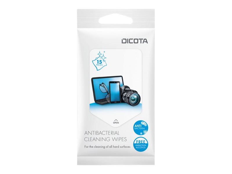 DICOTA - Reinigungstcher (Wipes) - weiss (Packung mit 15 Stck)