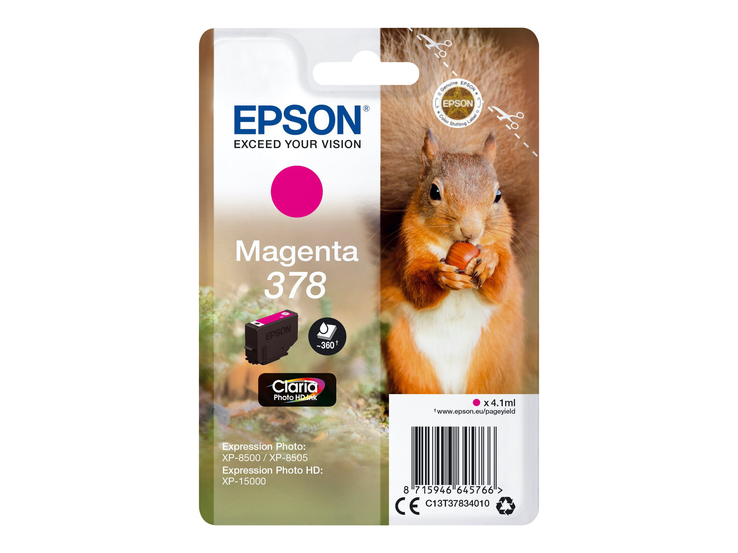 Epson 378 - 4.1 ml - Magenta - original - Blisterverpackung - Tintenpatrone