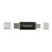 Intenso Twist Line - USB-Flash-Laufwerk - 128 GB - USB 3.2 Gen 1 / USB-C - Anthrazit