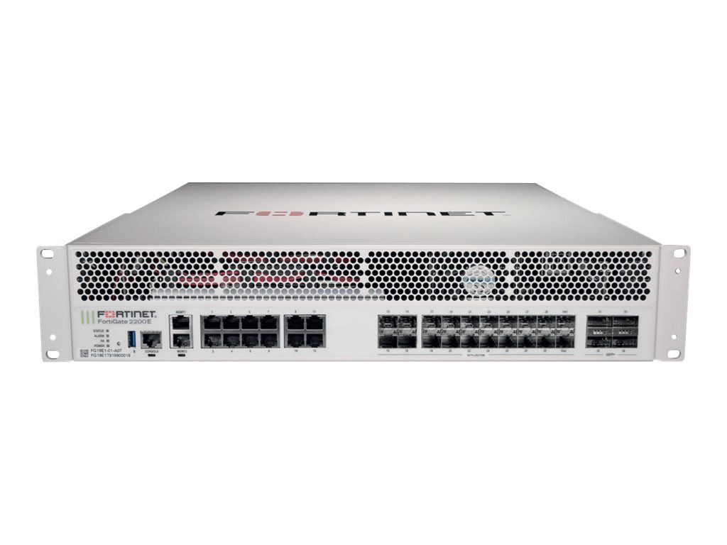 Fortinet ask for better price 12m Warranty FortiGate 2200E - UTM Bundle - Sicherheitsgert - mit 3 Jahre FortiCare 24X7 Service 