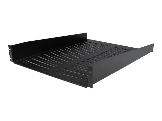 StarTech.com 2 HE 19 Fest montierbarer Fachboden fr Server Rack/ Schrank bis 22 Kg - Belfteter Fachboden fr Serverschrank 55c
